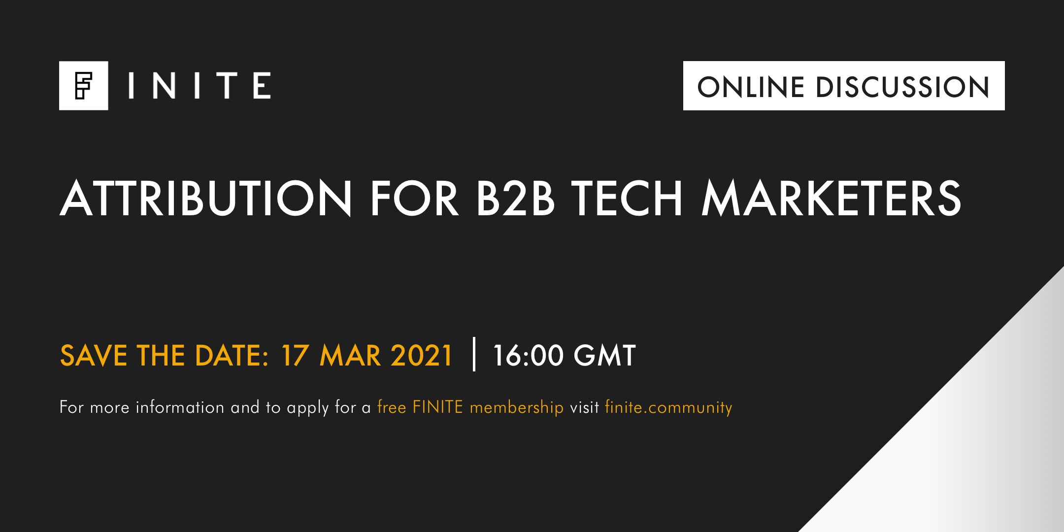 Online discussion: Attribution for B2B tech marketers