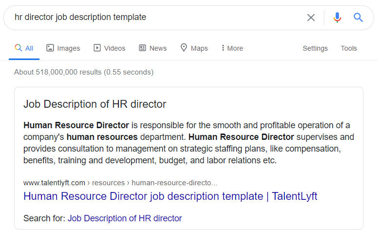 HR director job description