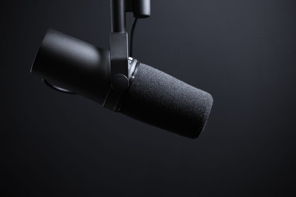 Marketing podcast microphone