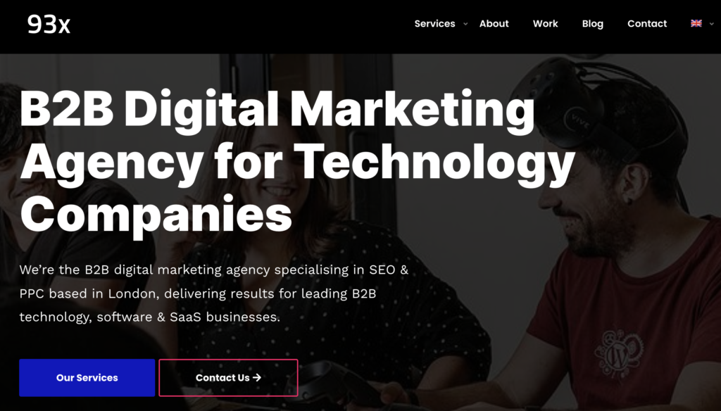 93x SEO and PPC agency website